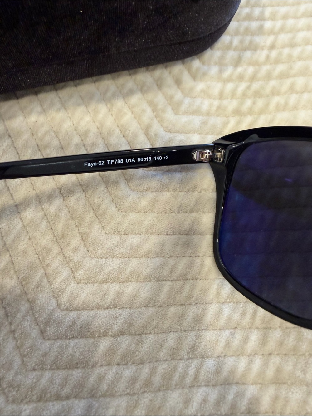 Authentic Tom Ford Black Square Sunglasses - Women's Designer Shades - Picture 3 of 4